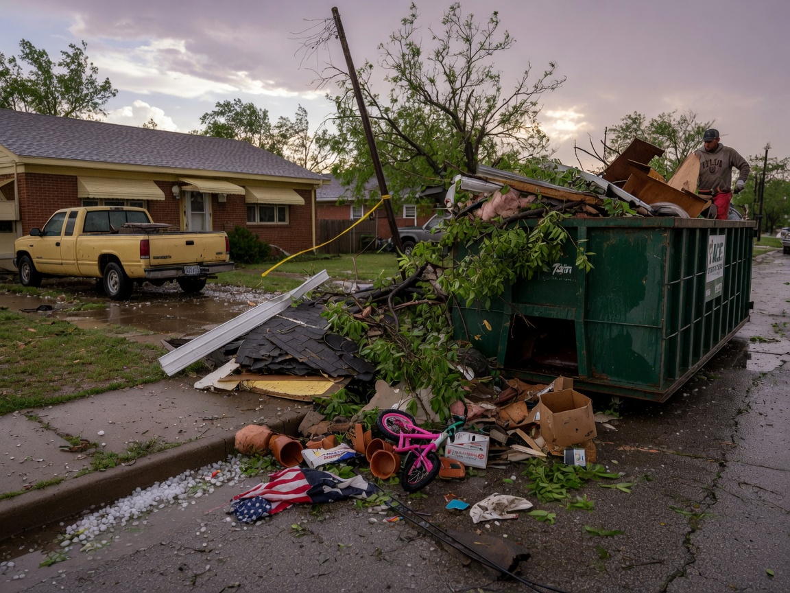Tulsa Spring Storm Debris: When a Dumpster Rental Makes Sense